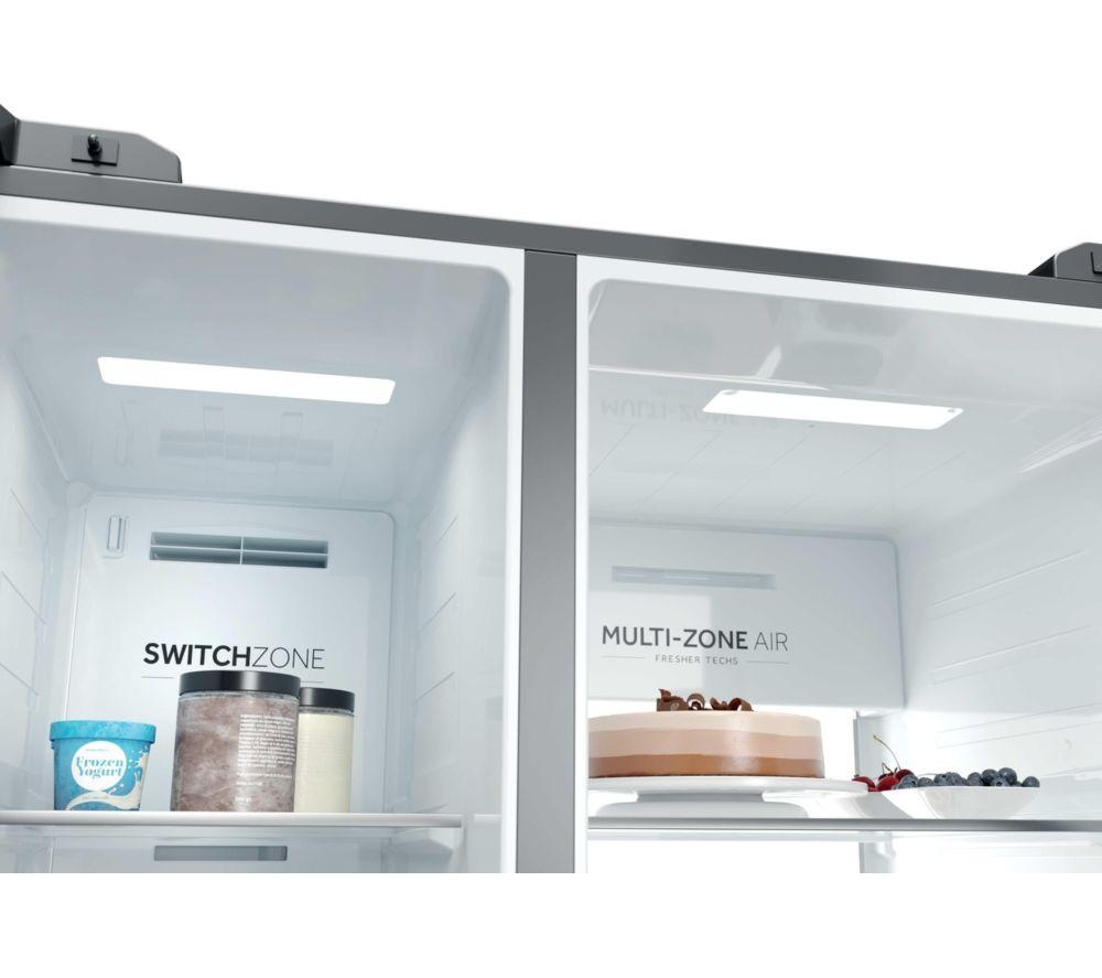 Frigorífico americano Haier Serie 7 HSPR79F18EWMB - Negro cepillado