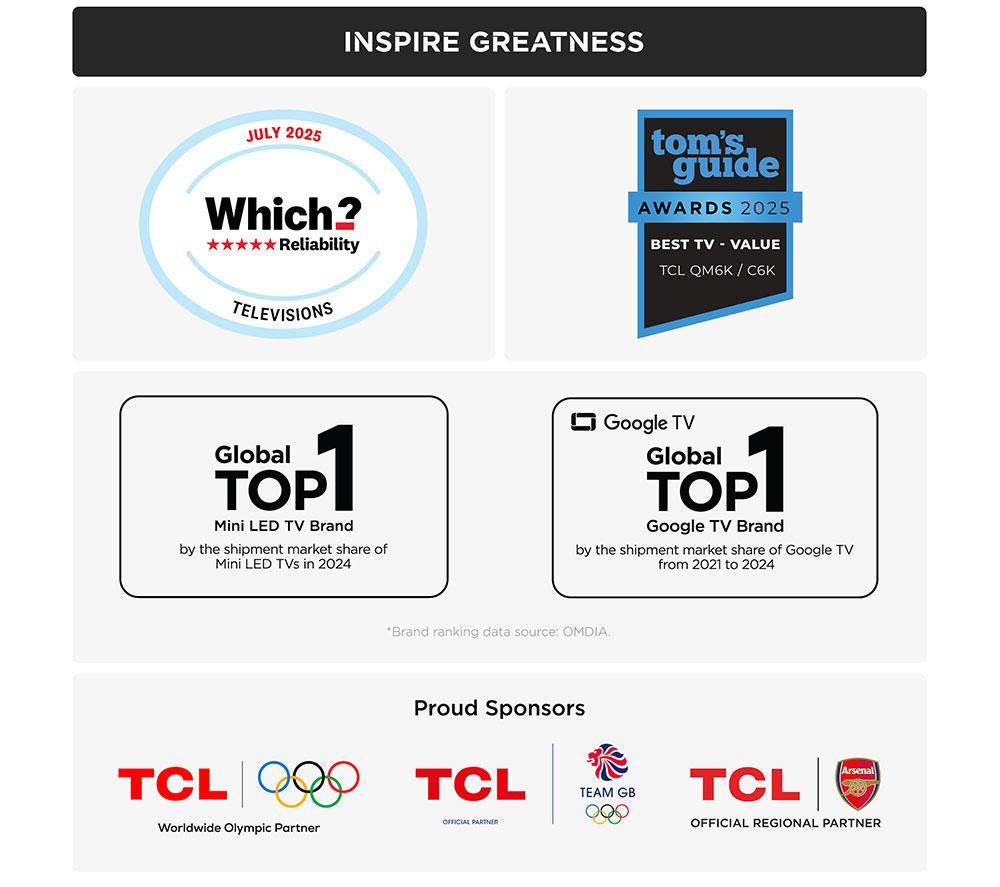 TCL C6K 55" QD-Mini LED 4K HDR Smart Google TV - 55C6K