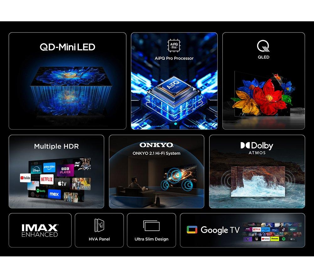 TCL C6KS 75" QD-Mini LED 4K HDR Smart Google TV - 75C6KS