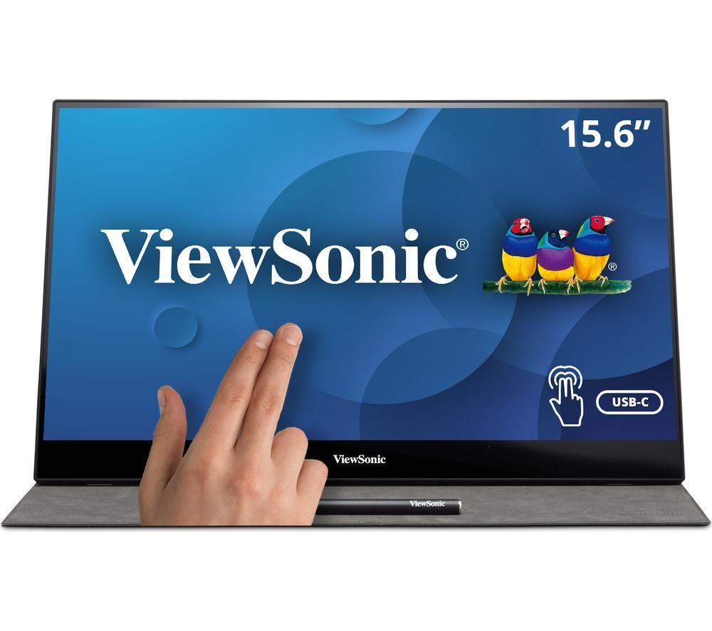 VIEWSONIC TD1655 Full HD 16" LED Portable Monitor - Grey