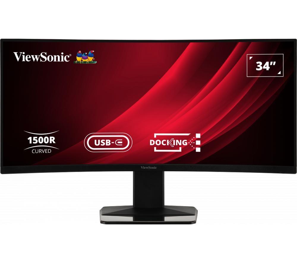 VIEWSONIC VG3419C Wide Quad HD 34" Curved LED Monitor - Black