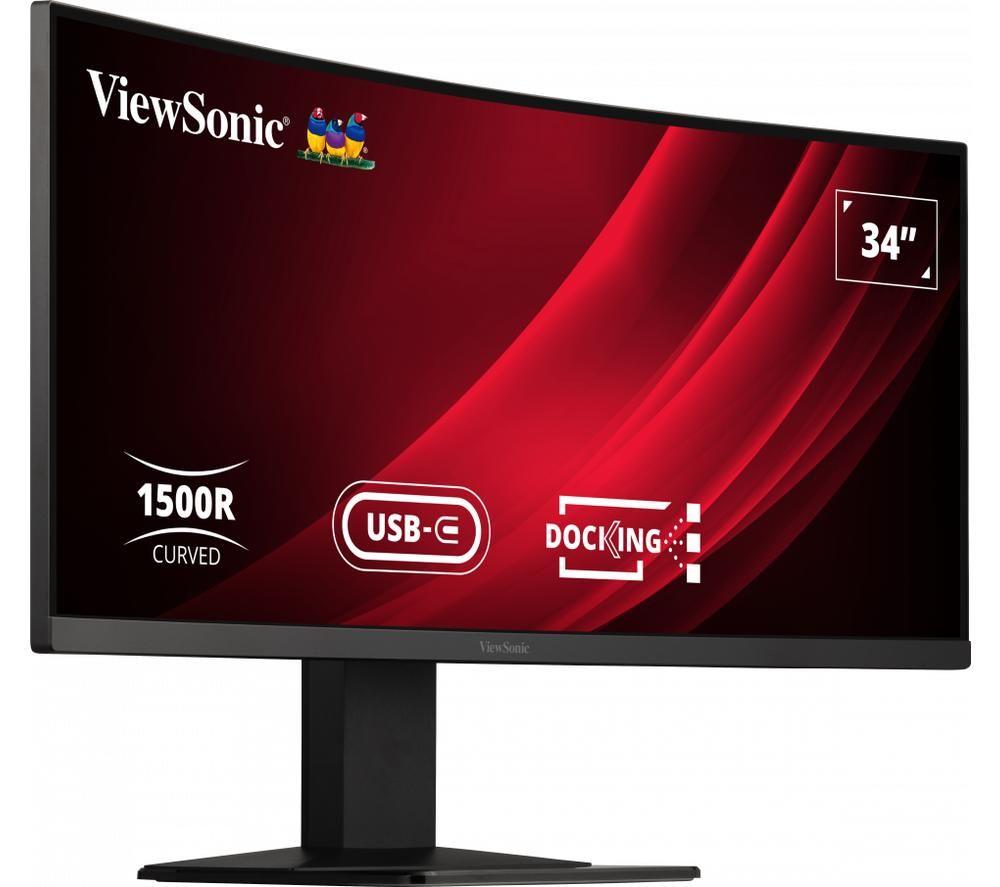 VIEWSONIC VG3419C Wide Quad HD 34" Curved LED Monitor - Black