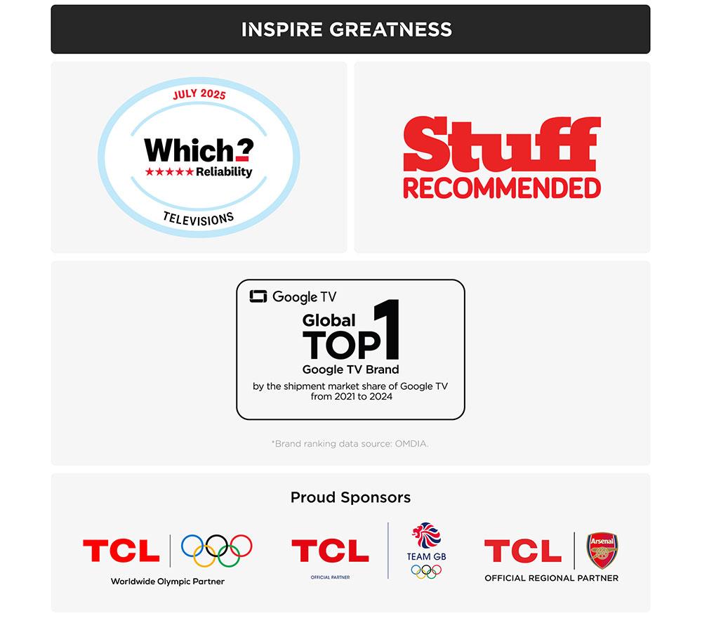 TCL T6C 50" QLED 4K HDR Smart Fire TV with Freely - 50T6C-UK