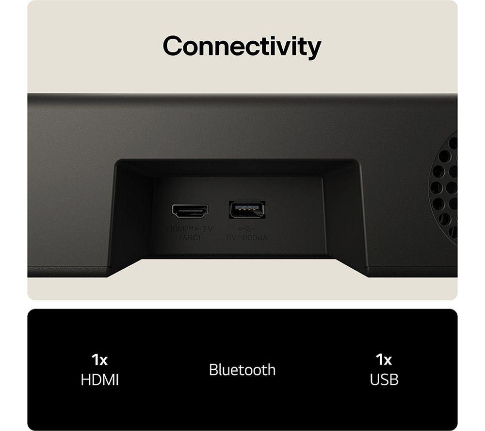LG US20A 2.0 Compact Sound Bar
