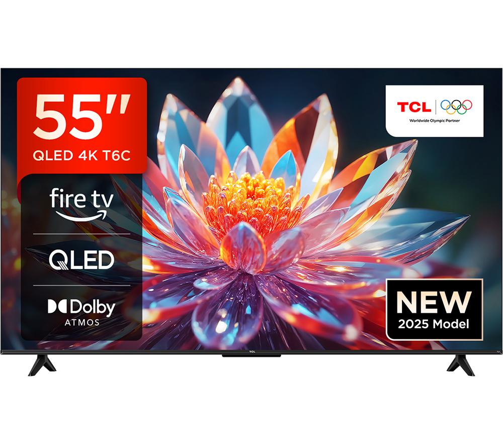 TCL T6C 55" QLED 4K HDR Smart Fire TV with Freely - 55T6C-UK