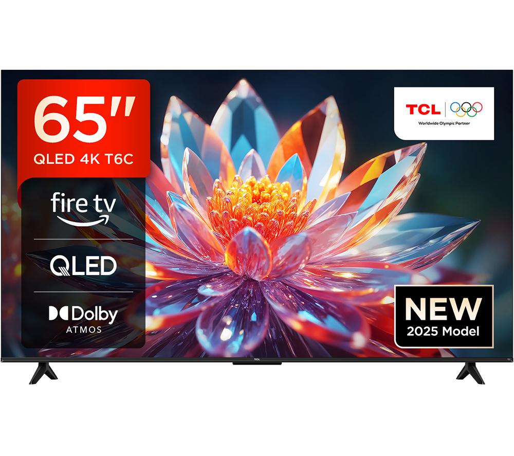 TCL T6C 65" QLED 4K HDR Smart Fire TV with Freely - 65T6C-UK