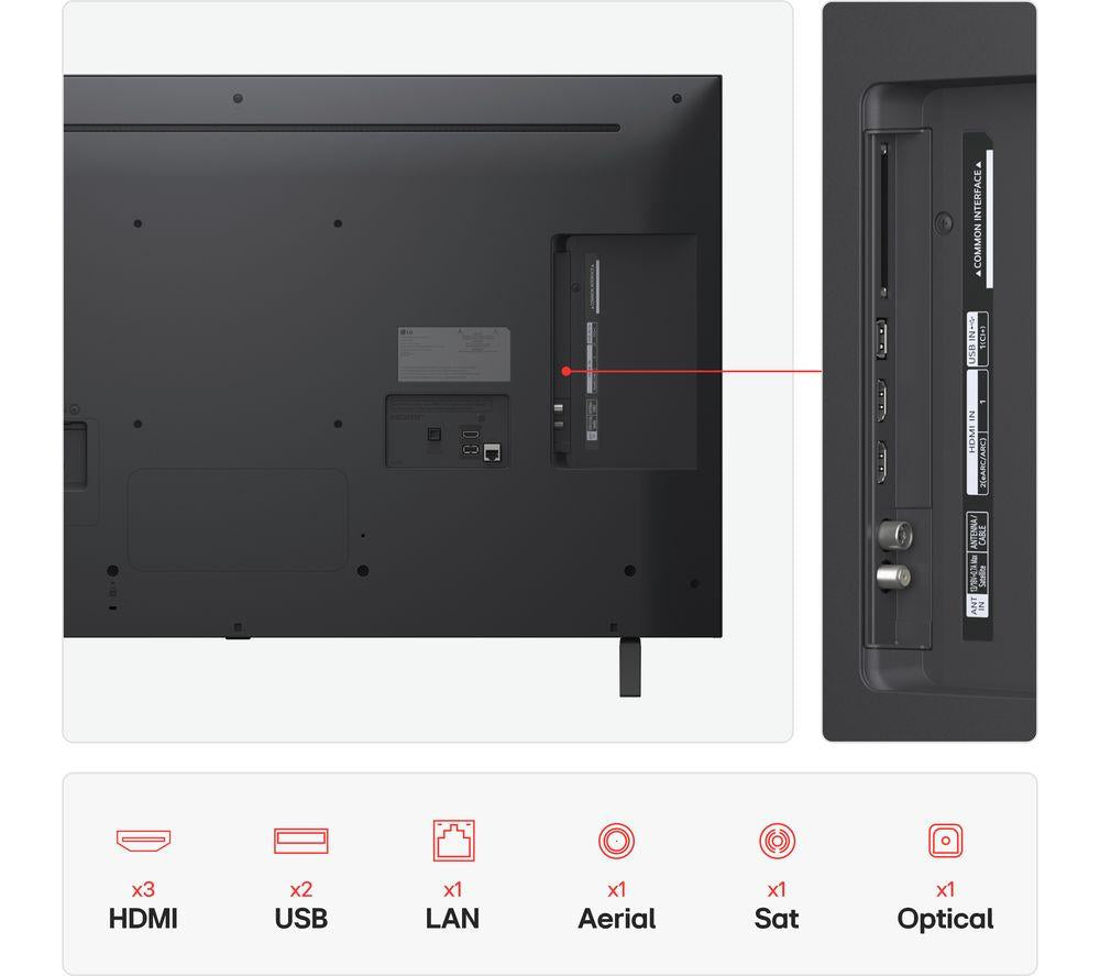LG NANO80 43" NanoCell AI 4K HDR Smart TV 2025 - 43NANO80A6B