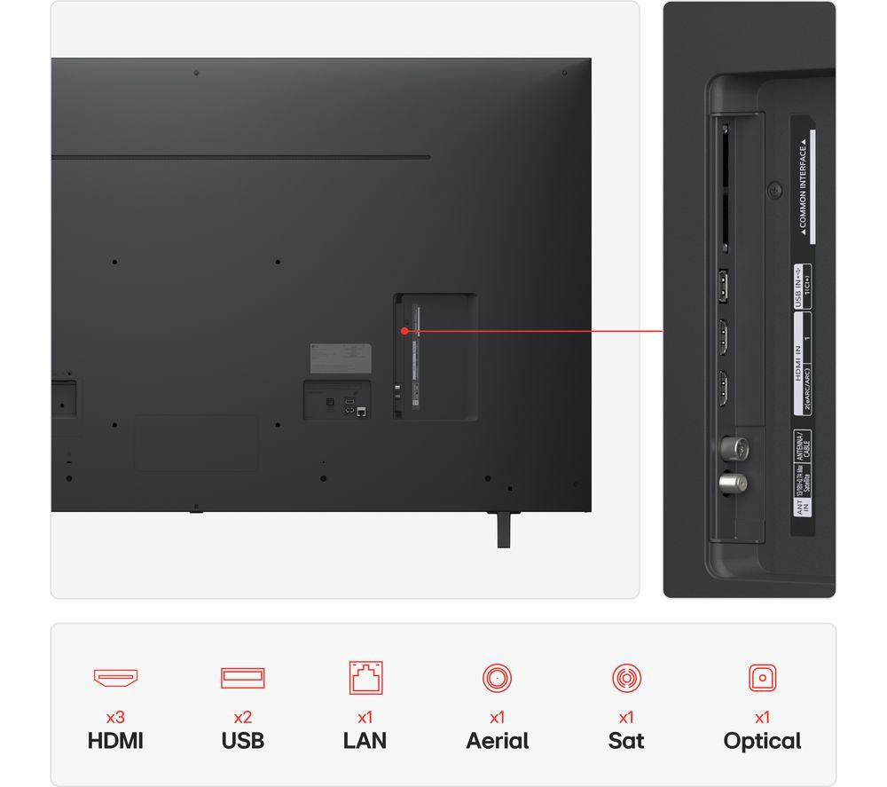 LG NANO80 65" NanoCell AI 4K HDR Smart TV 2025 - 65NANO80A6B