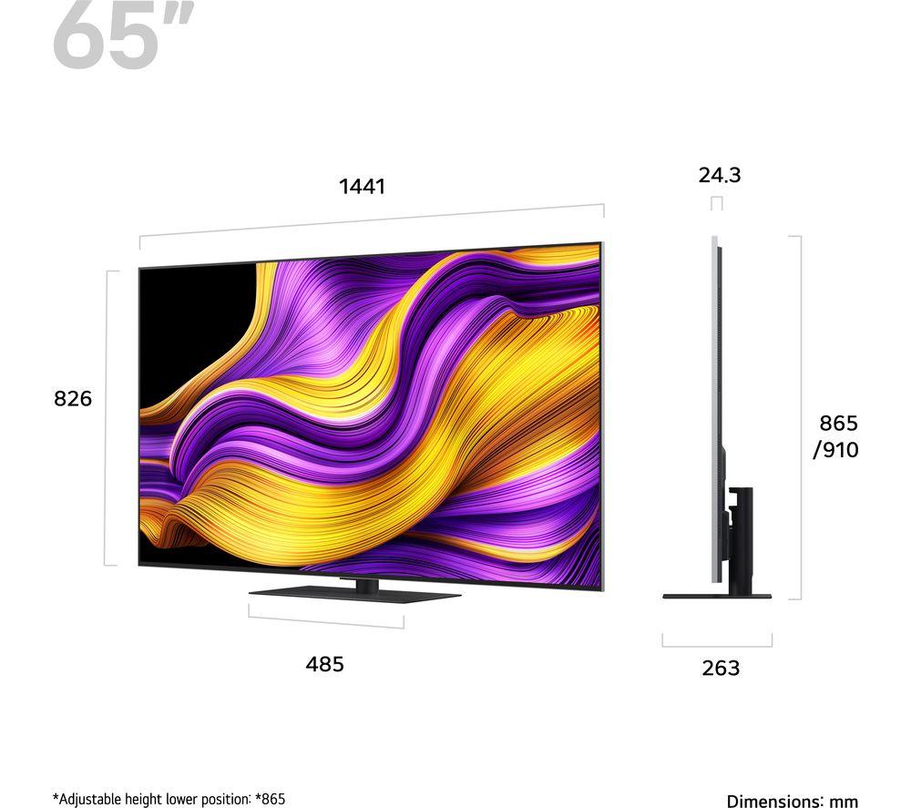 LG G5 65" OLED evo AI 4K HDR Smart TV 2025 (Stand Version) - OLED65G56LS