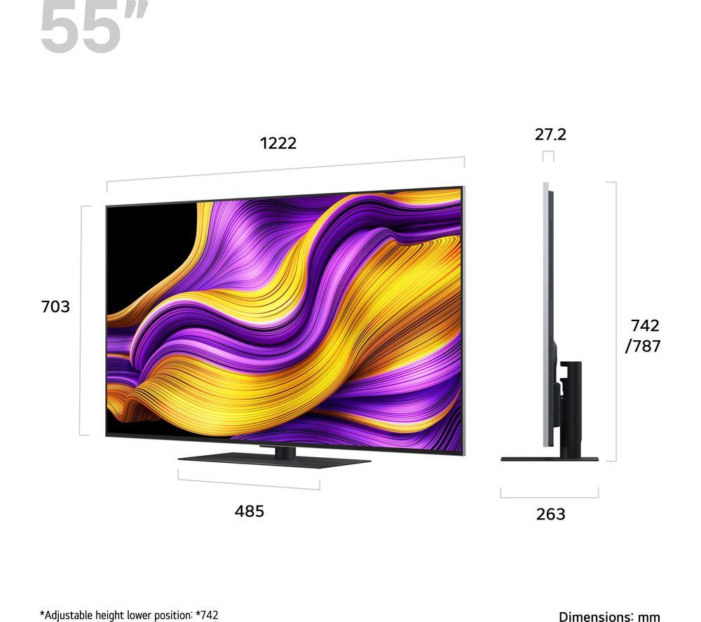 LG G5 55" OLED evo AI 4K HDR Smart TV 2025 (Stand Version) - OLED55G56LS