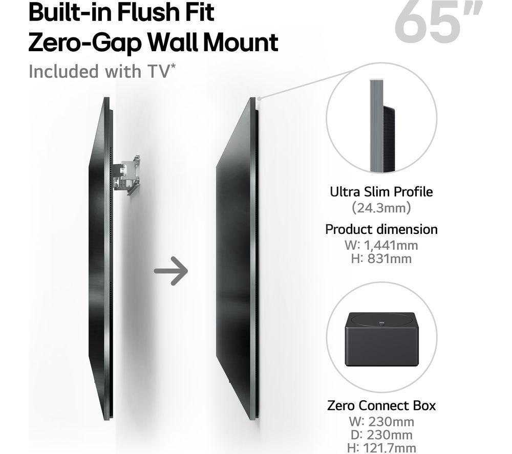 LG M5 65" OLED evo AI 4K HDR True Wireless Smart TV 2025 - OLED65M59LA