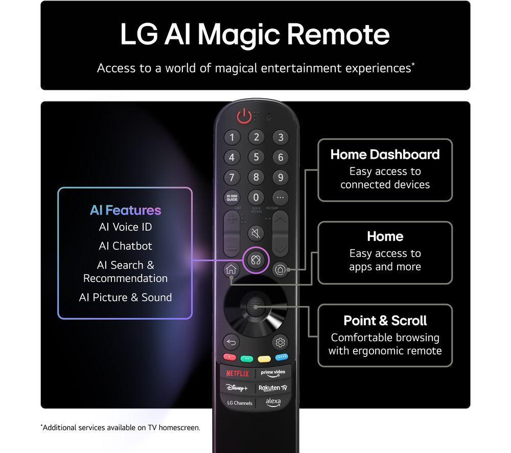 LG M5 65" OLED evo AI 4K HDR True Wireless Smart TV 2025 - OLED65M59LA
