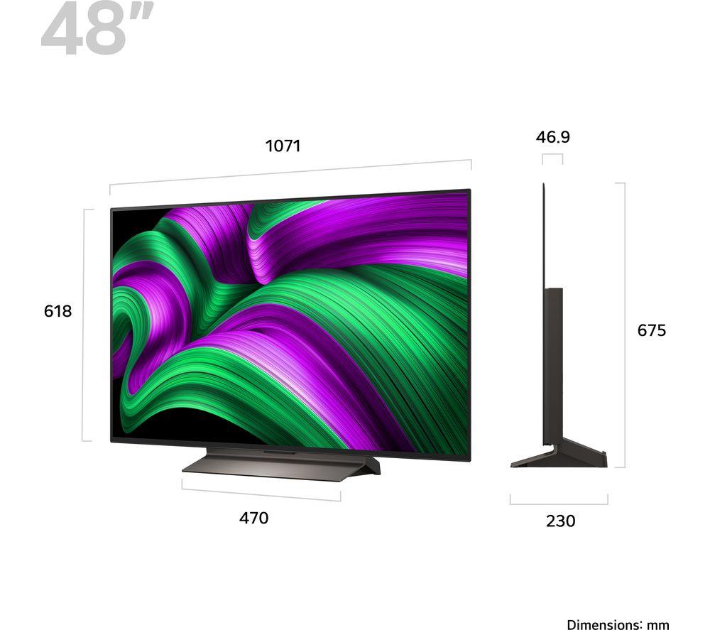 LG C5 48" OLED evo AI 4K HDR Smart TV 2025 - OLED48C56LB