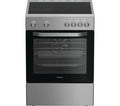 HOTPOINT Multiflow H6V5KMX/UK 60cm Electric Ceramic Cooker - Stainless Steel