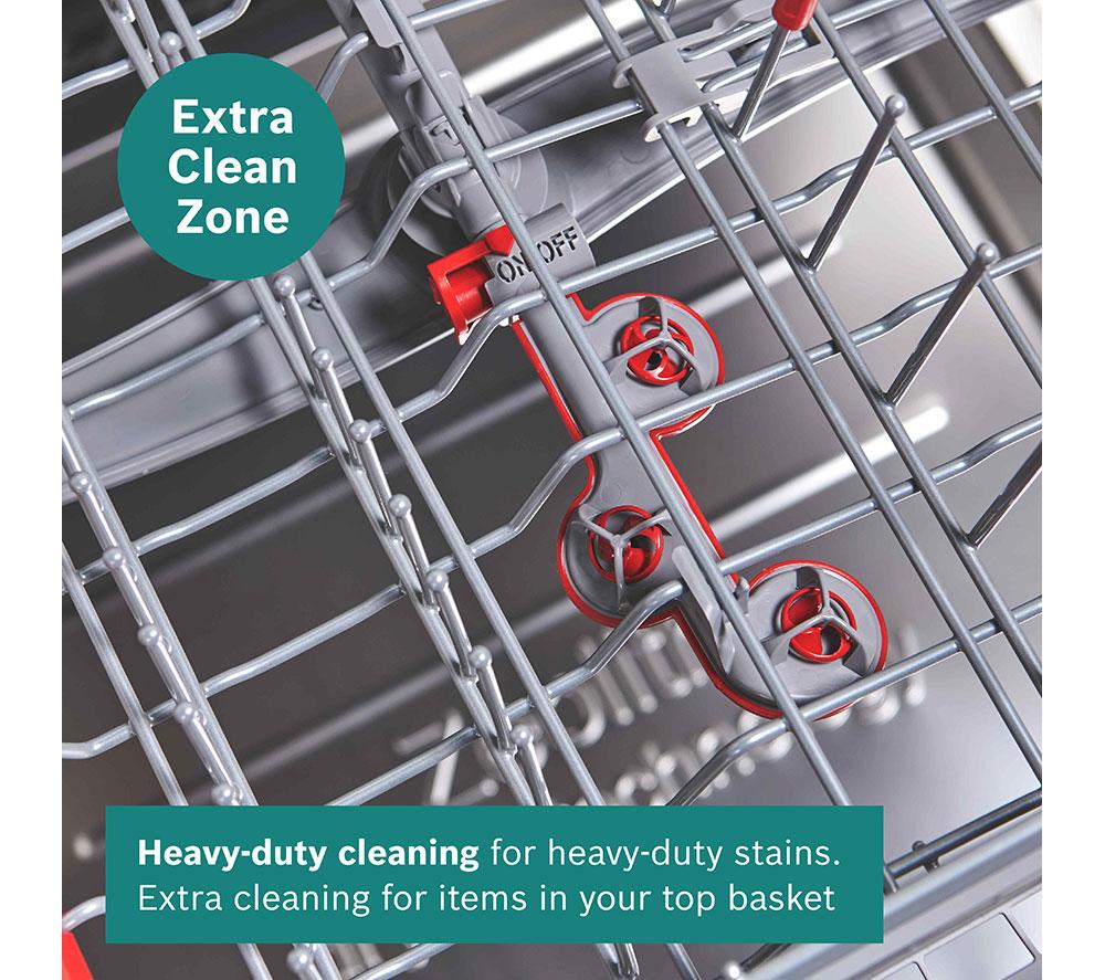 BOSCH Series 6 PerfectDry SMS6TCI02G Full-size WiFi-enabled Dishwasher - Brushed Steel