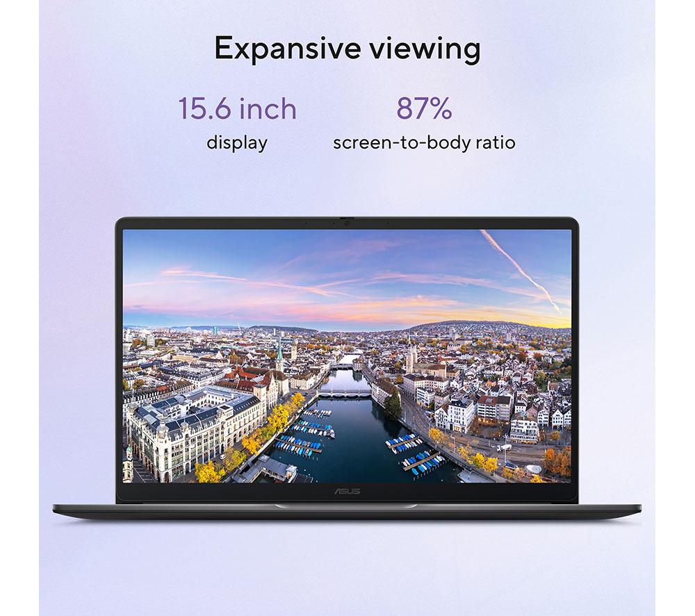 ASUS CX15 15.6" Chromebook Plus - Intel® Core™ 3, 128 GB eMMC, Grey