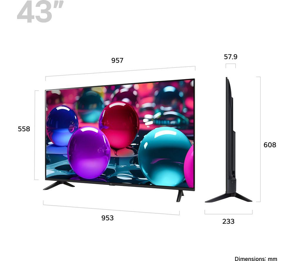 LG UA73 Smart TV LED 4K HDR de 43" 2025 - 43UA73006LA