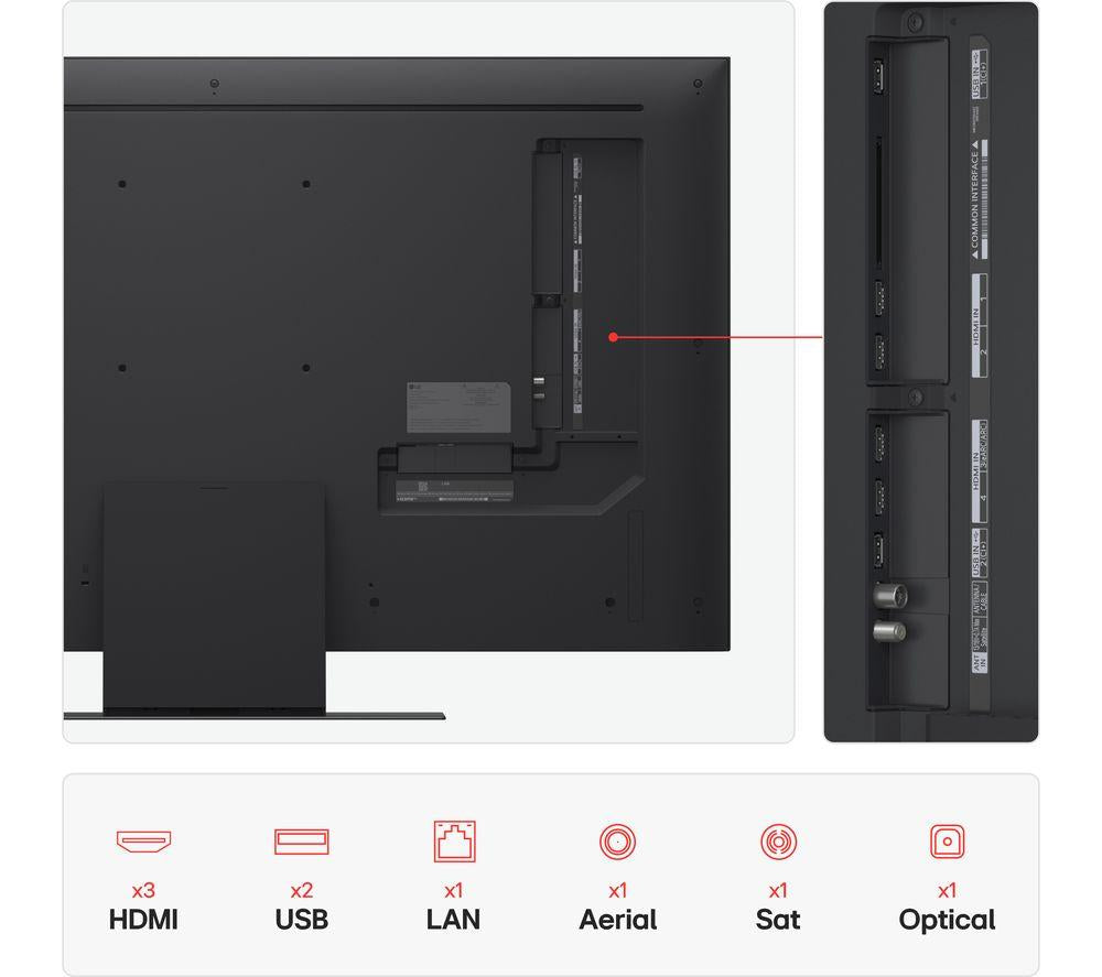 LG QNED86 50" QNED evo AI Mini LED 4K HDR Smart TV 2025 - 50QNED86A6C