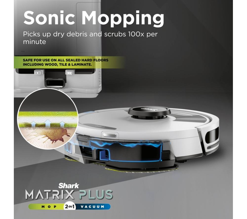 SHARK RV2620WAUKWH Robot Aspirador 2 en 1 Matrix Plus - Blanco