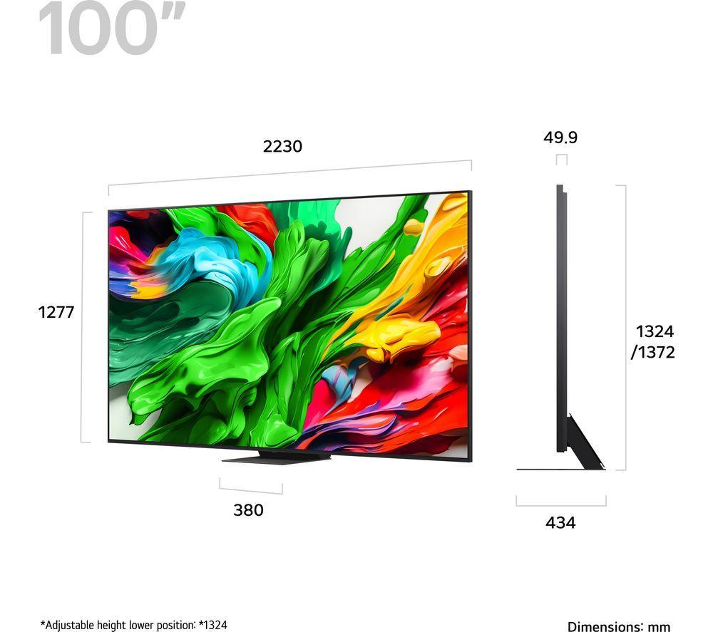 LG QNED86 100" QNED evo AI Mini LED 4K HDR Smart TV 2025 - 100QNED86A6