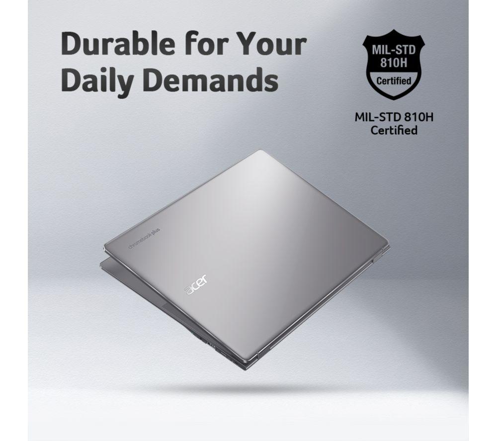 ACER 514 14" Chromebook Plus - Intel® Core™ 3, 128 GB eMMC, Grey