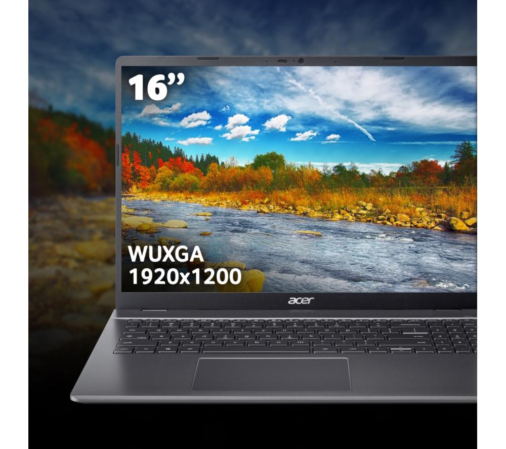 ACER 516 16" Chromebook Plus - Intel® Core™ i3, 128 GB UFS, Grey