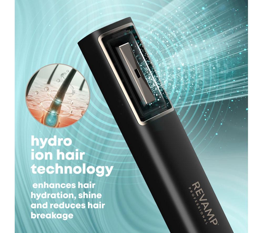 REVAMP HydroShine Air Compact 3-in-1 Pro Styler - Black
