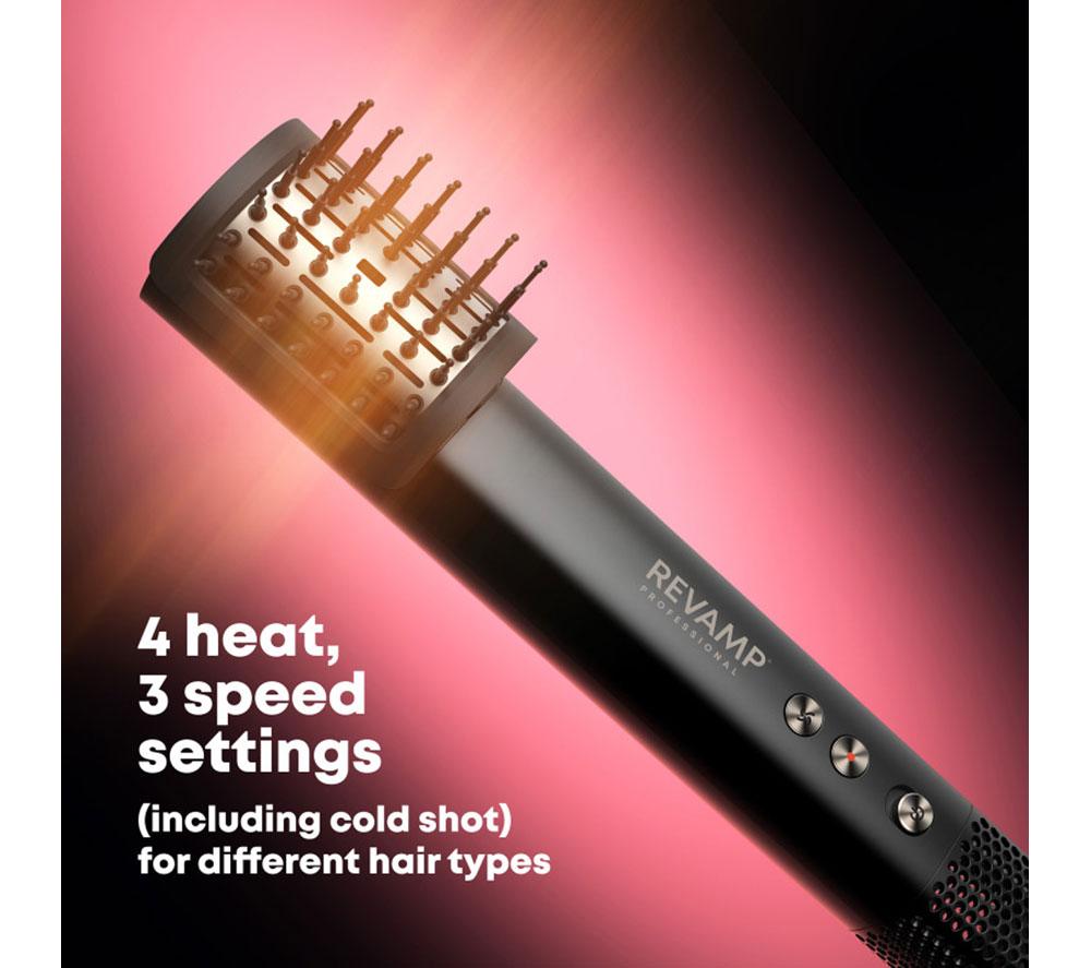 REVAMP HydroShine Air Compact 3-in-1 Pro Styler – Schwarz