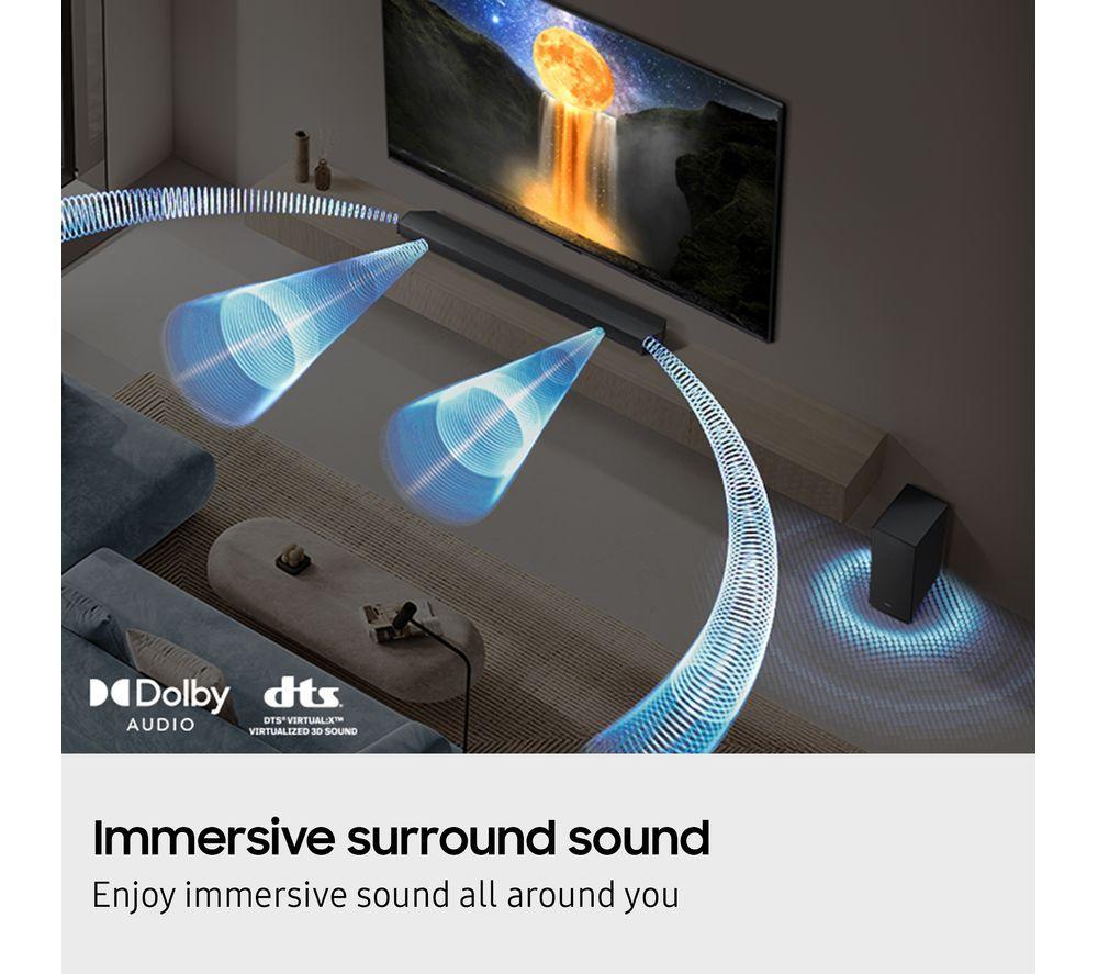 SAMSUNG HW-B750F/ XU Barra de sonido inalámbrica 5.1 con DTS Virtual:X