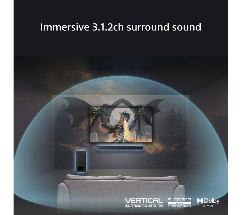 Barra de sonido inalámbrica SONY BRAVIA Theatre Bar 60 3.1.2 con Dolby Atmos y DTS Virtual:X