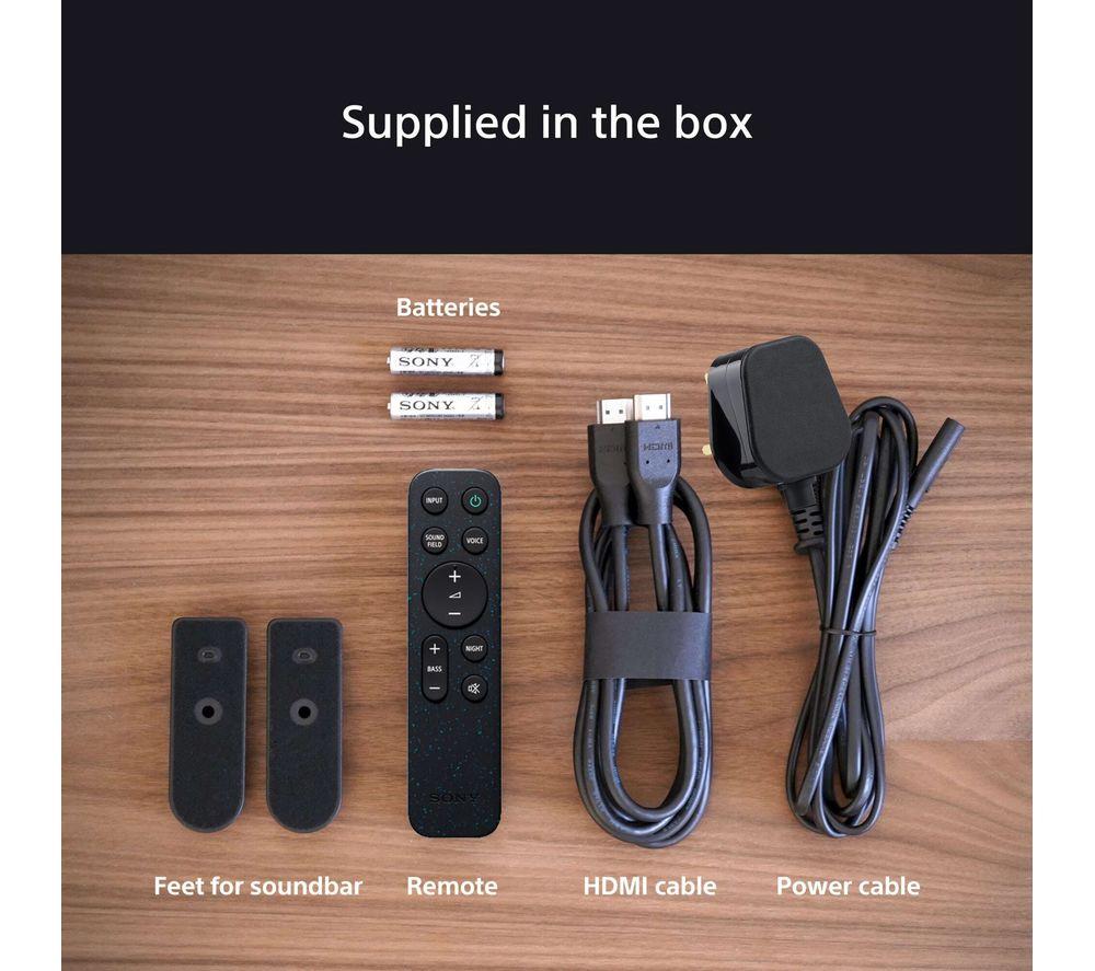 Barra de sonido inalámbrica SONY BRAVIA Theatre Bar 60 3.1.2 con Dolby Atmos y DTS Virtual:X