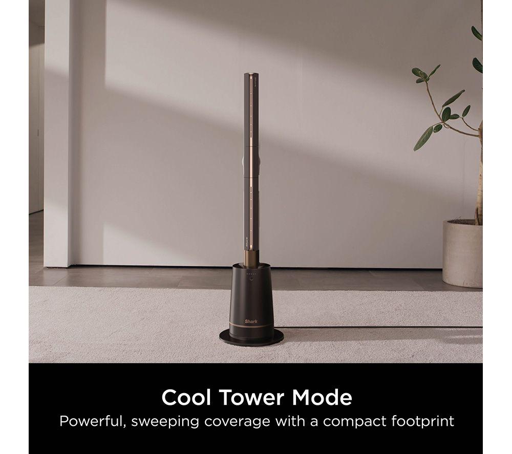 SHARK TF200SUK TurboBlade High-Speed Multi-Directional Tower Fan - Charcoal