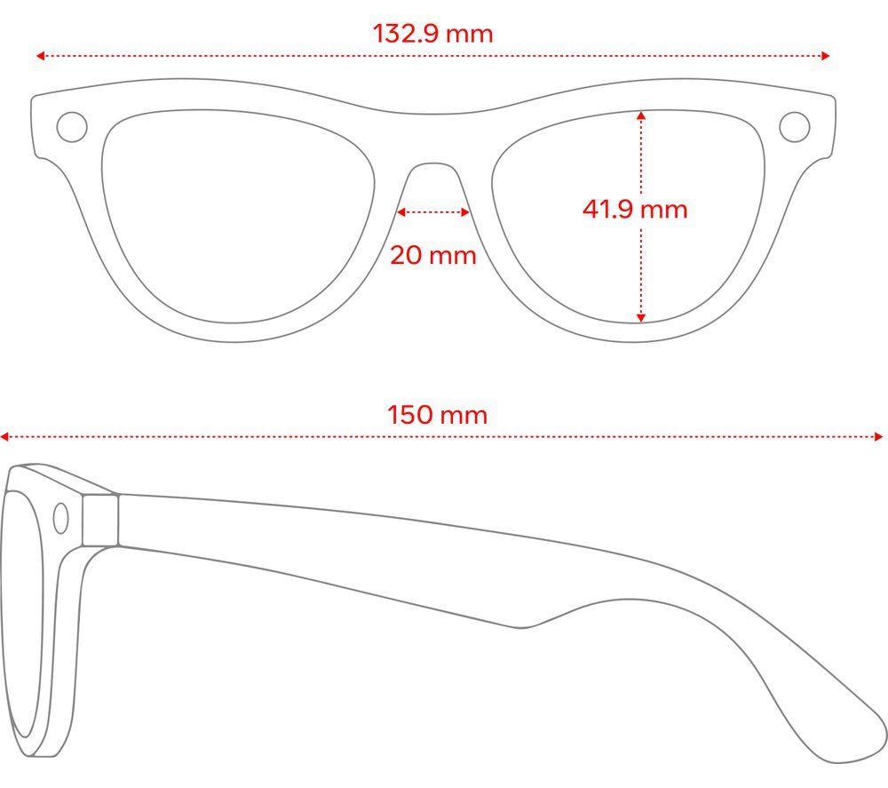 RAY-BAN Meta Skyler Glasses - Shiny Chalky Gray, Clear to Sapphire Transitions