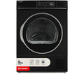 SHARP KD-NHA8S6GB1D-EN 8 kg Heat Pump Tumble Dryer - Black