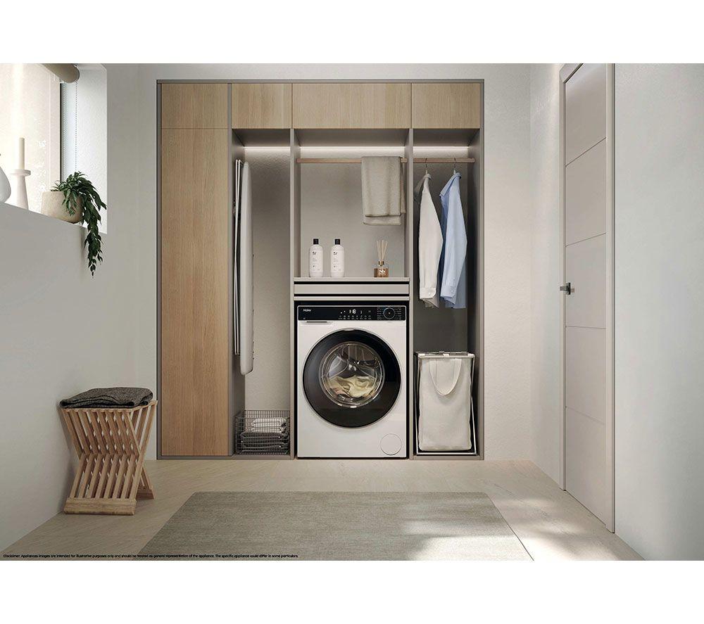 Lavadora de 10 kg Haier Serie X 5 HW100-B14357UUK con WiFi y 1400 rpm - Blanca