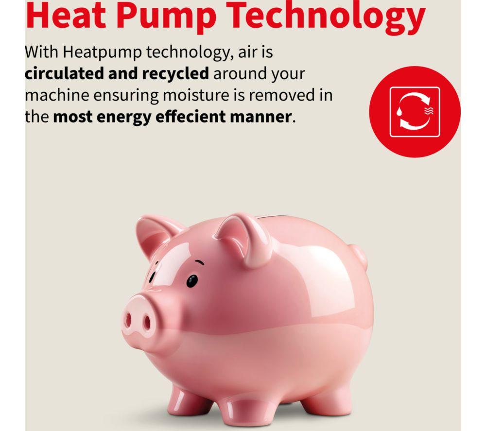 SHARP KD-NHA0S6GM1D-EN 10 kg Heat Pump Tumble Dryer - Matte Black
