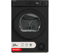 SHARP KD-NHA0S6GM1D-EN 10 kg Heat Pump Tumble Dryer - Matte Black
