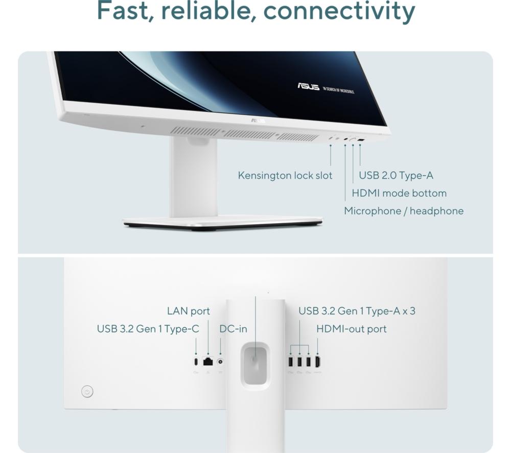 ASUS V400 AiO 23.8" All-in-One PC - Intel® Core™ i3, 512 GB SSD, Black