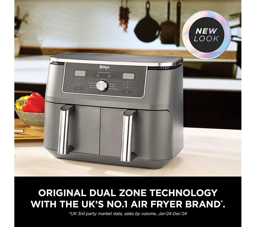 NINJA MAX 6-in-1 Dual Zone DZ400UK Air Fryer - Gun Metal Grey