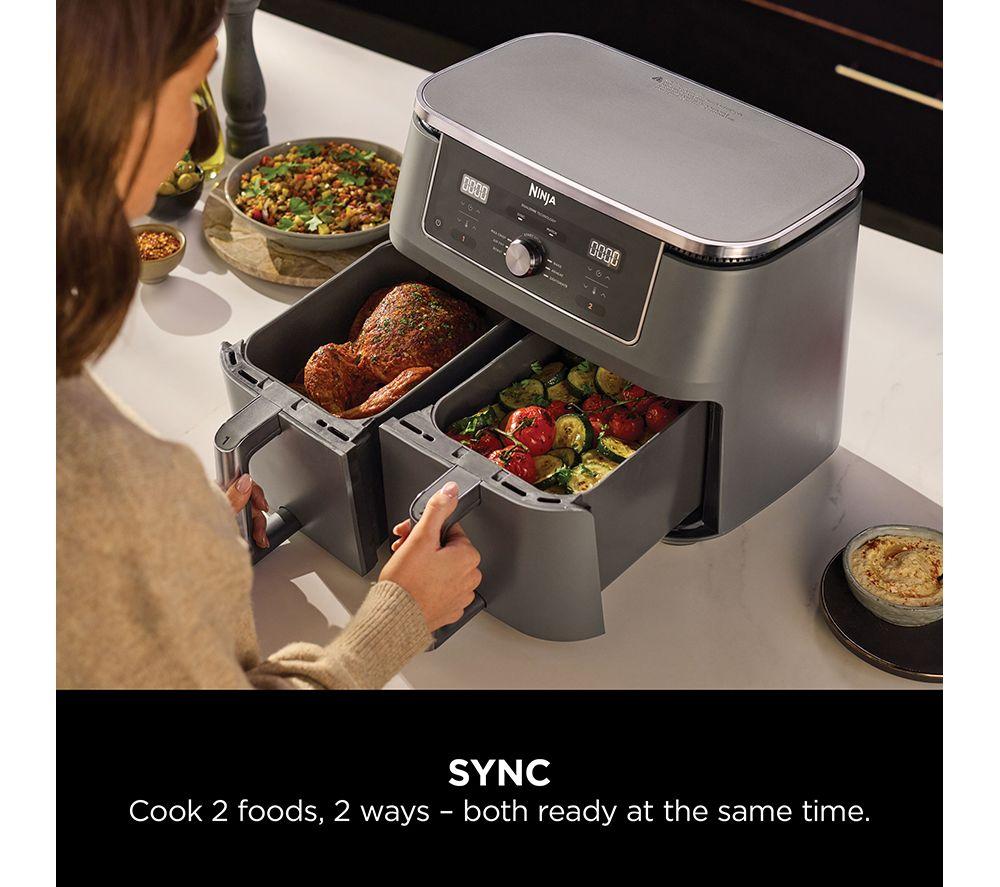 NINJA MAX 6-in-1 Dual Zone DZ400UK Air Fryer - Gun Metal Grey
