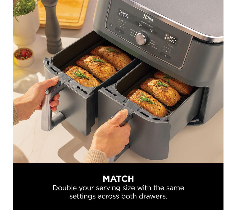 NINJA MAX 6-in-1 Dual Zone DZ400UK Air Fryer - Gun Metal Grey