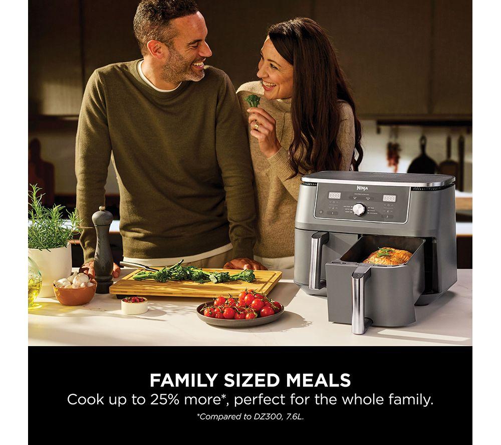 NINJA MAX 6-in-1 Dual Zone DZ400UK Air Fryer - Gun Metal Grey