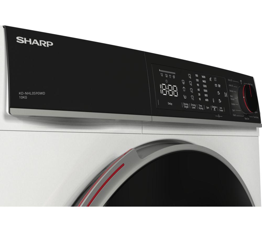 SHARP KD-NHB0S9GWD-EN 10 kg Heat Pump Tumble Dryer - White