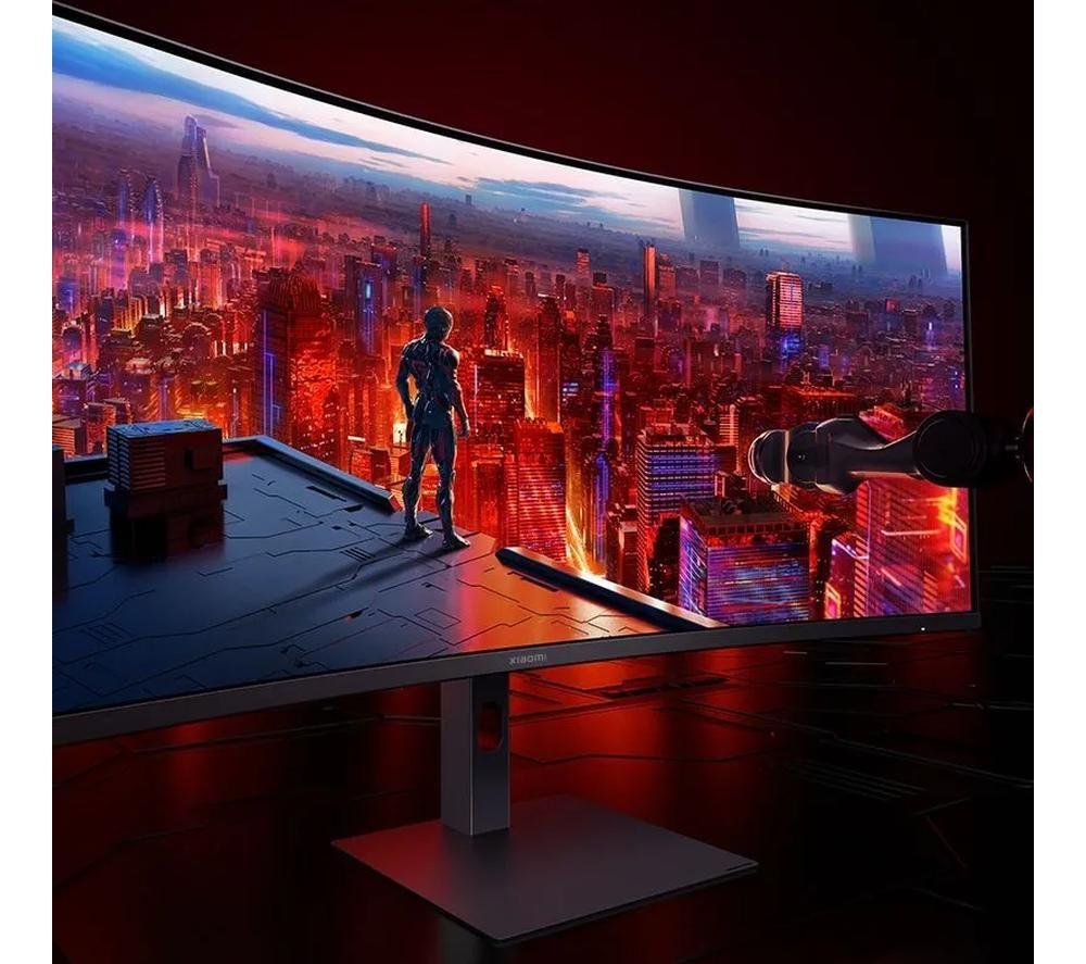 XIAOMI G34WQi Wide Quad HD 34" Curved LED Gaming Monitor - Black