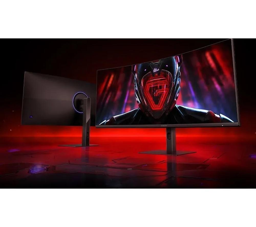 XIAOMI G34WQi Wide Quad HD 34" Curved LED Gaming Monitor - Black
