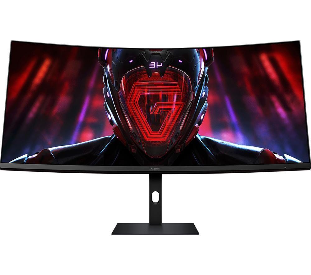 XIAOMI G34WQi Wide Quad HD 34" Curved LED Gaming Monitor - Black