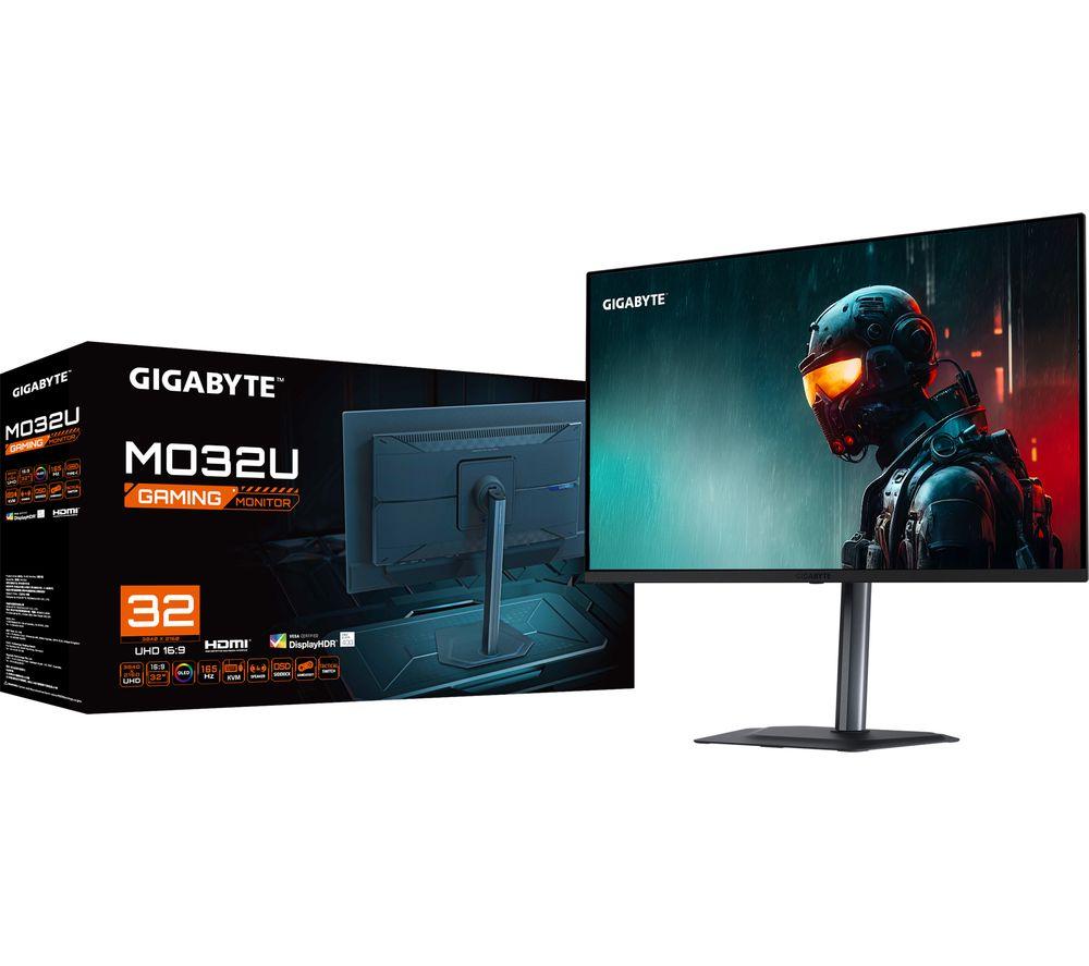 GIGABYTE MO32U 4K Ultra HD 31.5" QD-OLED Gaming Monitor - Schwarz