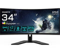 GIGABYTE G34WQCP Wide Quad HD 34" Curved LED Gaming Monitor - Black