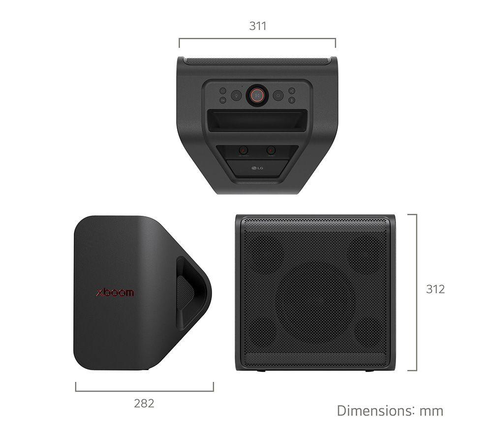 Altavoces para fiestas con megasonido Bluetooth LG Xboom Stage 301 - Negro