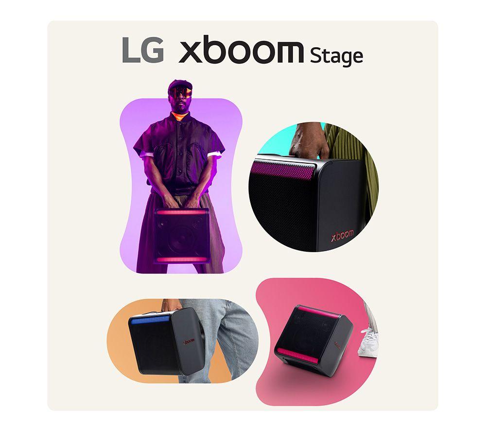 Altavoces para fiestas con megasonido Bluetooth LG Xboom Stage 301 - Negro